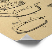 1920 Golf Club Head Design Patent Art Print (Hoek)