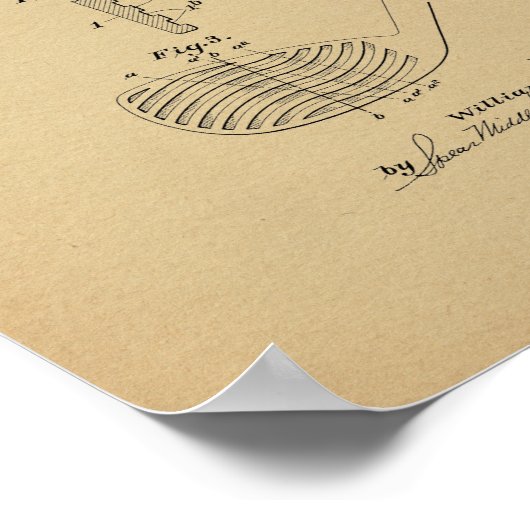 1920  Golf Club Patent Art Print (Hoek)