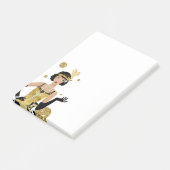 1920-haar, 70-retro-vrouw post-it® notes (Schuin)