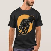 1920 Halloween zwarte kat T-shirt (Voorkant)