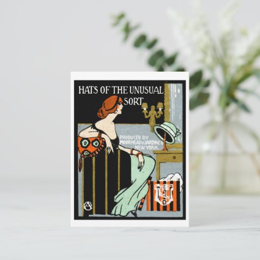 1920 het Poster van de Mode Briefkaart (Staand voorkant)