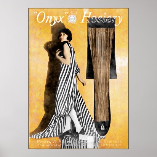 1920 Hosiery Ad - Cute and Artistic Poster (Voorkant)