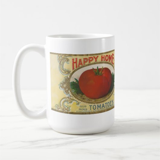  1920 Ingeblikte Tomaten Label Koffiemok (Links)