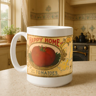  1920 Ingeblikte Tomaten Label Koffiemok