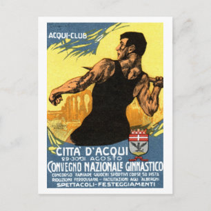 1920 Italiaans Poster voor de gymnastiek Briefkaart