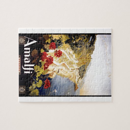 1920 Italiaanse reisposter voor de kust van Amalfi Legpuzzel (Horizontaal)