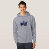 1920 Jazz Clowns, blauw Hoodie (Voorkant volledig)