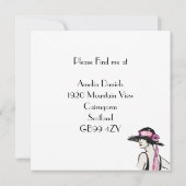 1920-kaart met Flapper Girl New Home-adres Kaart (Achterkant)