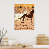 1920  karikatuur Argentinië — Specificaties muziek Poster (Keuken)