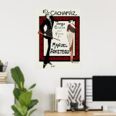 1920  karikatuur Argentinië — Specificaties muziek Poster (Thuiskantoor)
