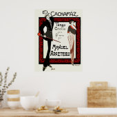 1920  karikatuur Argentinië — Specificaties muziek Poster (Keuken)