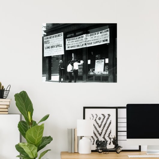 1920 KENTUCKY GEEFT DROOG - VERBOD POSTER (Thuiskantoor)