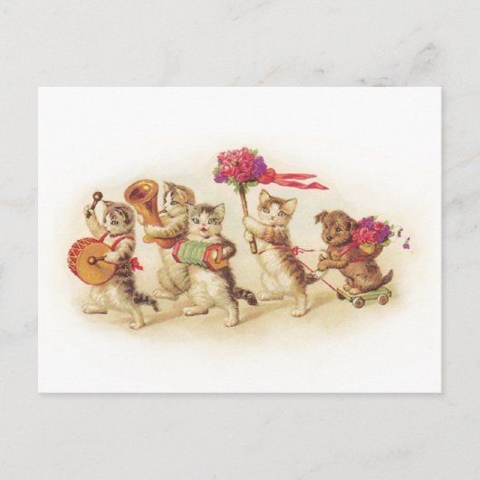  1920 Kitten feest Briefkaart (Voorkant)