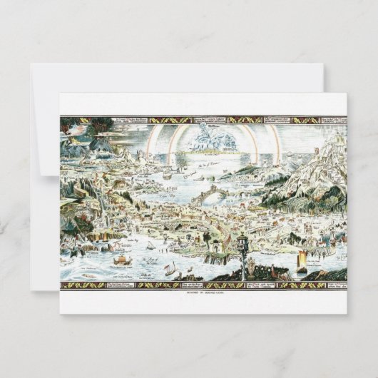 1920 Klassieke Fairyland Imaginaire Kaart (Voorkant)