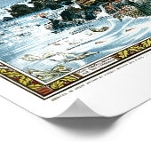 1920 Klassieke Fairyland Imaginaire Kaart Poster (Hoek)