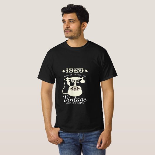  1920 Klassieke Rotary-telefoon T-Shirt (Voorkant volledig)