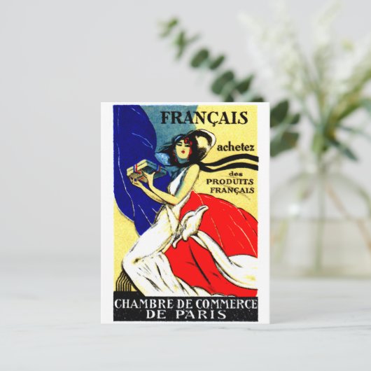 1920 Koop Poster voor Franse producten Briefkaart (Staand voorkant)