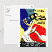 1920 Koop Poster voor Franse producten Briefkaart (Voorkant / Achterkant)
