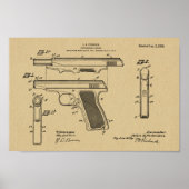 1920 - Kunsttekenafdrukken voor automatische Pisto Poster (Voorkant)