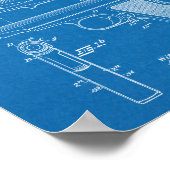 1920 - Kunsttekenafdrukken voor automatische Pisto Poster (Hoek)