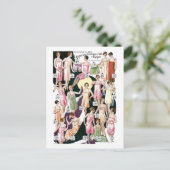 1920 Lustrooster Lingerie en Etiket Briefkaart (Staand voorkant)