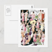 1920 Lustrooster Lingerie en Etiket Briefkaart (Voorkant / Achterkant)