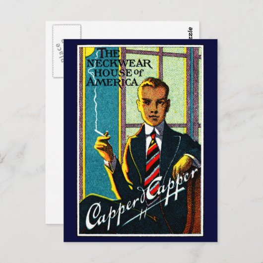 1920 Mannen Stropdassen Briefkaart (Voorkant / Achterkant)
