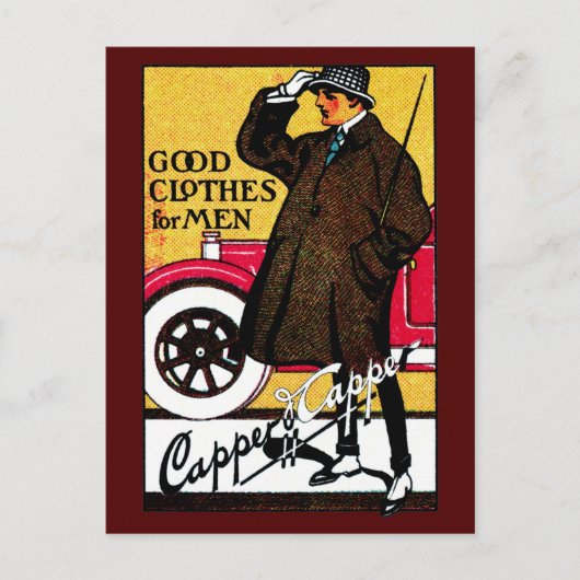 1920  MannenKleding Briefkaart (Voorkant)