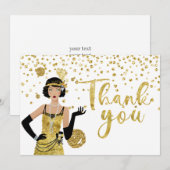 1920 meisje met flauwte Hartelijk dank Bedankkaart (Voorkant / Achterkant)