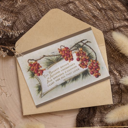 1920  najaarsnoten van de Thanksgiving Briefkaart