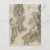 1920 Narragansett Bay Newport, RI Harbor Chart Briefkaart (Voorkant)