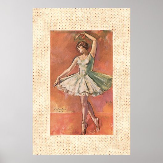  1920 ~ Portret van een Ballerina Poster (Voorkant)