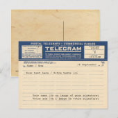 1920 Postal Telegram (Briefkaart) Briefkaart (Voorkant / Achterkant)