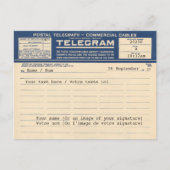 1920 Postal Telegram (Briefkaart) Briefkaart (Voorkant)