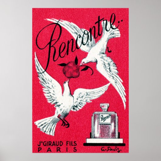 1920 Rencontre Parfum Poster (Voorkant)