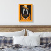 1920 Retro luchtschip reizen Canvas Afdruk (Insitu (Slaapkamer))