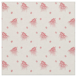 1920 Rode bladeren Stof