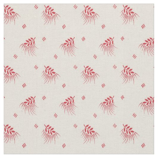 1920 Rode bladeren Stof (Close Up)