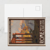 1920  Rome Travel Art briefkaart (Voorkant / Achterkant)