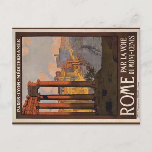 1920  Rome Travel Art briefkaart (Voorkant)