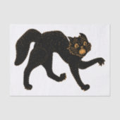 1920 Scary Black Cat Tissuepapier (Voorkant)