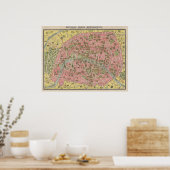 1920 Schilderachtig reiskaart voor hoogvliegers va Poster (Keuken)