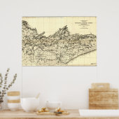 1920 Superior National Forest Map Poster (Keuken)