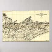 1920 Superior National Forest Map Poster (Voorkant)