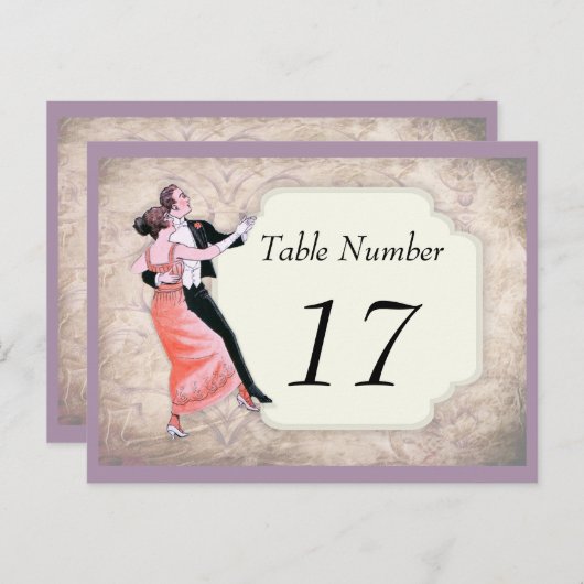  1920-tabelnummerkaarten briefkaart (Voorkant / Achterkant)