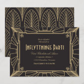 1920-teman inflyttningsfest inbjudan kaart (Voorkant / Achterkant)