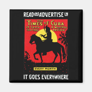 1920 The Times of Cuba Magneet