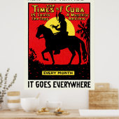 1920 The Times of Cuba Poster (Keuken)