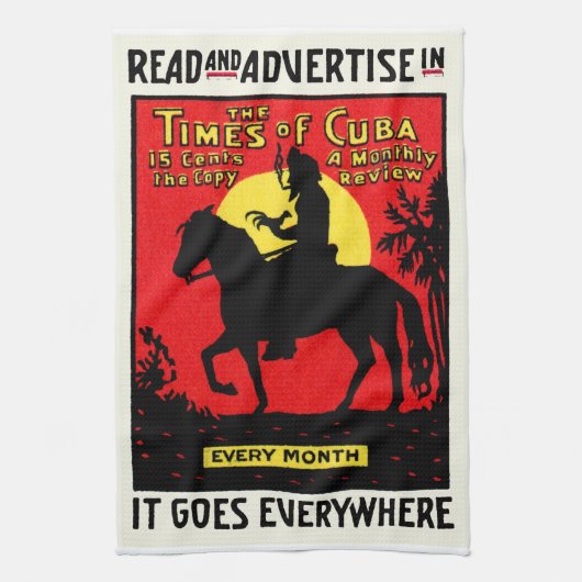 1920 The Times of Cuba Theedoek (Verticaal)
