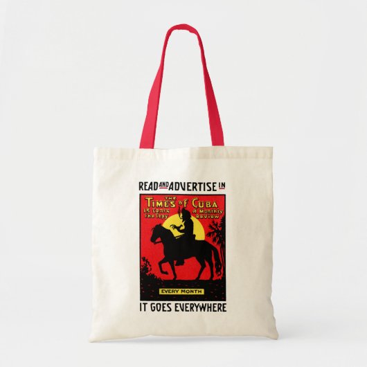 1920 The Times of Cuba Tote Bag (Voorkant)